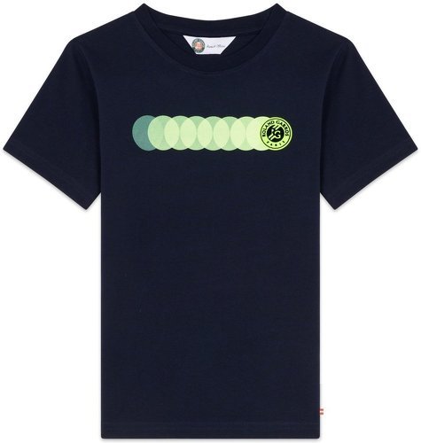 ROLAND-GARROS-T-shirt Balle Jaune Garçon Roland Garros - Marine-0