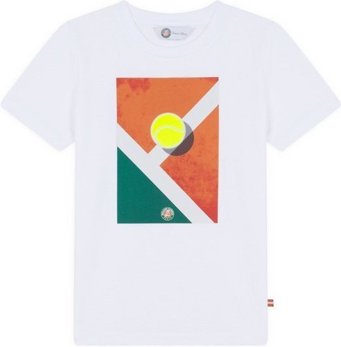 ROLAND-GARROS-T-shirt Court Roland-Garros garçon - Blanc-0