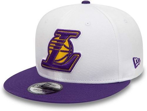 NEW ERA-Casquette NBA Los Angeles Lakers New Era White Crown Patches 9Fifty Blanc-image-1