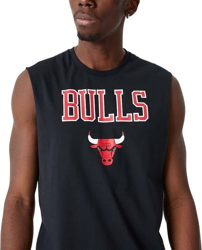 NEW ERA-Débardeur NBA Chicago Bulls New Era Team Logo Noir pour homme-image-1
