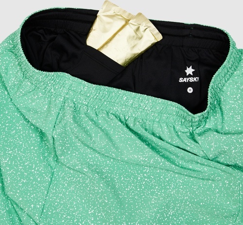 Saysky-Saysky Universe Pace Shorts 5" Universe Green-3