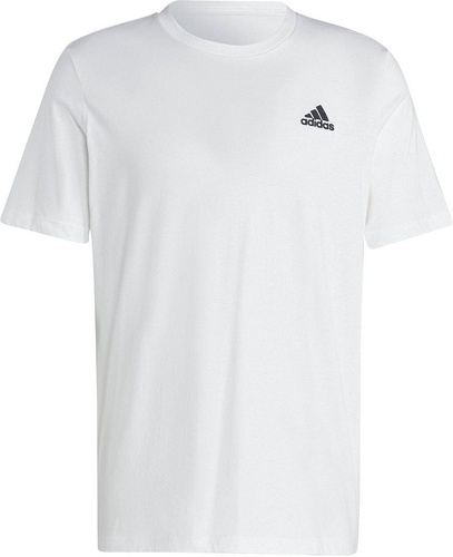 adidas Sportswear-T-shirt Adidas Homme en Jersey à petit logo ESSENTIALS Blanc-image-1
