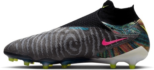 NIKE-Chaussure de football Nike Phantom GX Elite Dynamic Fit Fusion AG-Pro noir/jaune fluo-1