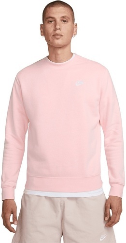NIKE-Sweat Nike Sportswear Club Crew BB rose-0