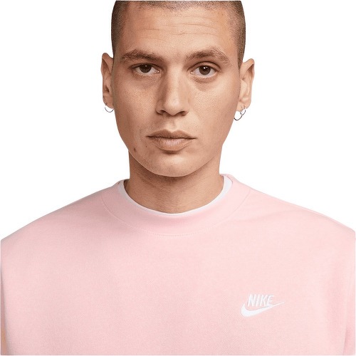 NIKE-Sweat Nike Sportswear Club Crew BB rose-2