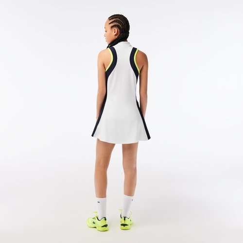 LACOSTE-Robe sans manche femme Lacoste pour Roland Garros - Blanc-2