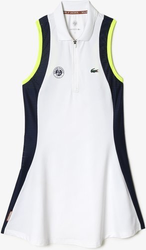LACOSTE-Robe sans manche femme Lacoste pour Roland Garros - Blanc-0