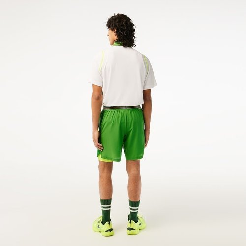 LACOSTE-Short Lacoste Sport Roland Garros Vert-1