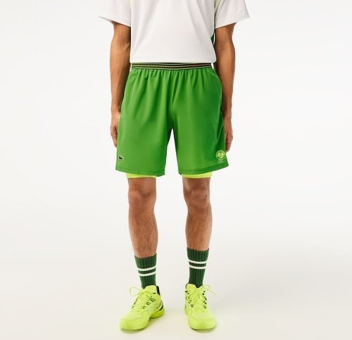 LACOSTE-Short Lacoste Sport Roland Garros Vert-2