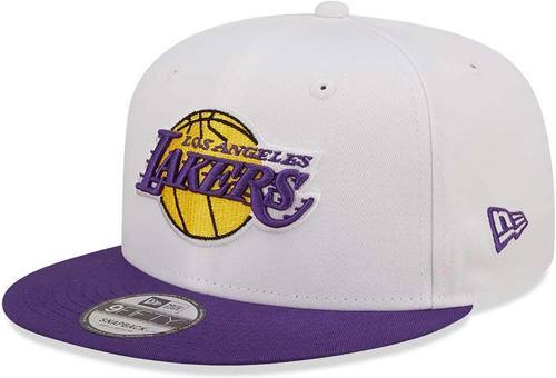 NEW ERA-Casquette NBA Los Angeles Lakers New Era White Crown Team 9Fifty Blanc-image-1