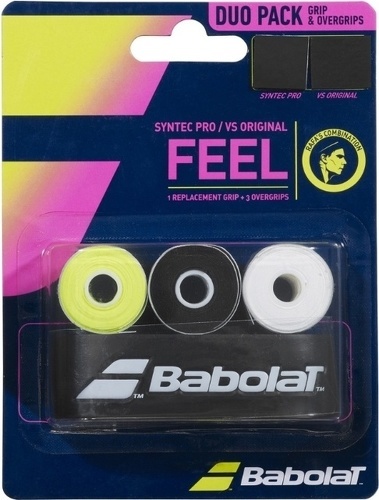 BABOLAT-Babolat Grip Duo Pack Rafa 2 Gen Syntec Pro X1 + Vs Original X3-0