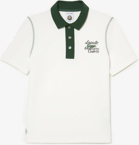 LACOSTE-Polo femme Lacoste pour Roland Garros - Blanc Vert-0