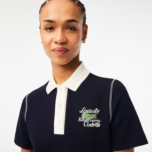 LACOSTE-Polo femme Lacoste pour Roland Garros - Bleu-1