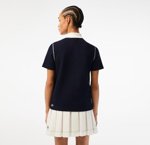 LACOSTE-Polo femme Lacoste pour Roland Garros - Bleu-2