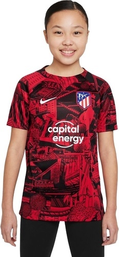 NIKE-Maillot d'échauffement Nike Atlético Madrid Enfants Dri-FIT Pré-Match rouge-0
