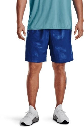 UNDER ARMOUR-Short Under Armour Woven Emboss bleu-2