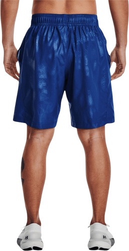 UNDER ARMOUR-Short Under Armour Woven Emboss bleu-3