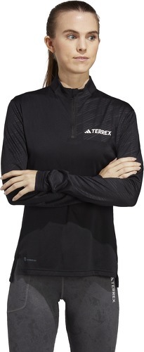 adidas Performance-T-shirt manches longues à demi-zip Terrex Multi-4