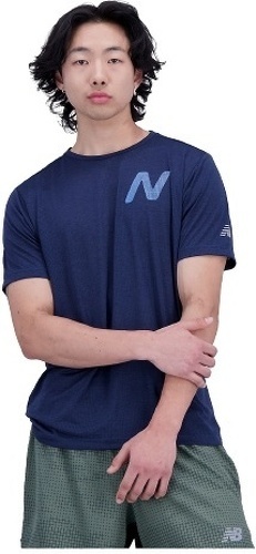 NEW BALANCE-Graphic Impact Run Short Sleeve-0
