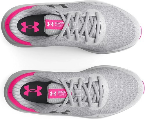 UNDER ARMOUR-Chaussures de Sport Grise/Rose Femme Under Armour Charged Pursuit 3-3