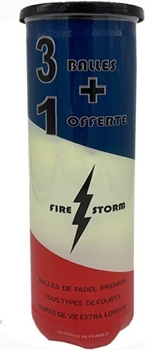 FIRE STORM-Balles de Padel Premium Fire Storm X4-image-1