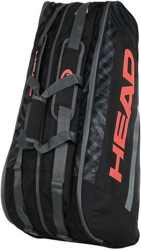 HEAD-Head Base Racket Bag L Black/Orange-3