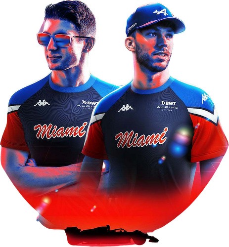 KAPPA-Maillot Ornellabat Officiel BWT Alpine F1 Team Miami-3