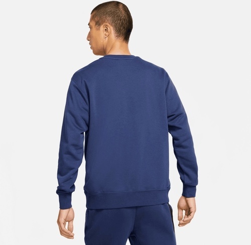 NIKE-Pull Nike Sportswear Club Crew bleu foncé-3