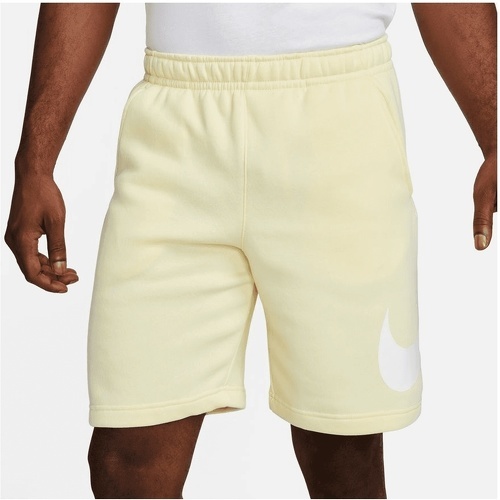 NIKE-Short Nike Sportswear Club BB GX jaune/blanc-1