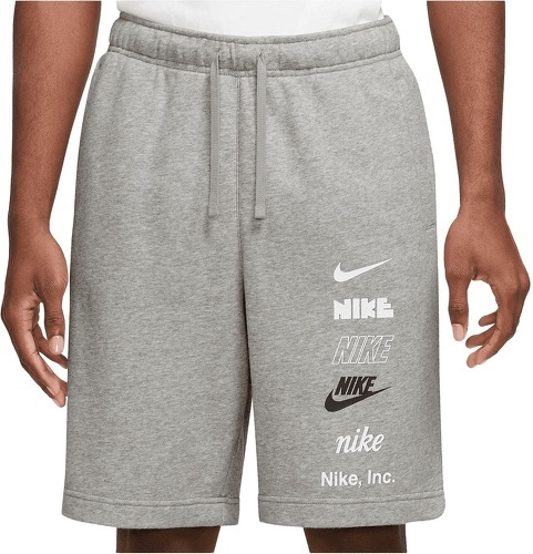 NIKE-Short Nike Sportswear Club+ French Terry gris-image-1
