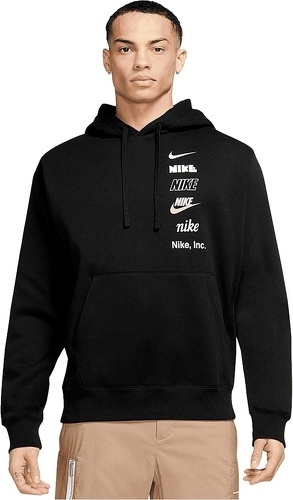 NIKE-Sweat à capuche Nike Sportswear Club Fleece+ noir-1
