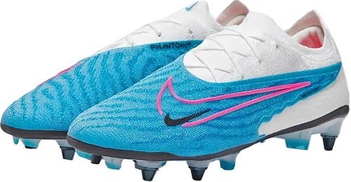 NIKE-Chaussure de football Nike Gripknit Phantom GX Elite SG-Pro P bleue/rose-3