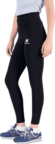 NEW BALANCE-Legging Femme New Balance Essentials Stacked Logo Noir-1