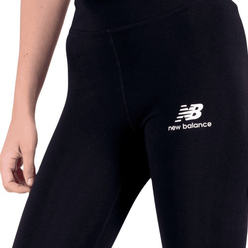 NEW BALANCE-Legging Femme New Balance Essentials Stacked Logo Noir-3