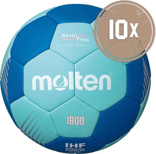 MOLTEN-10er Ballset H1F1800-CB HANDBALL-image-1