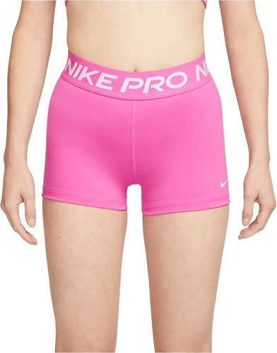 NIKE-Short Nike Femmes Pro rose/blanc-image-1