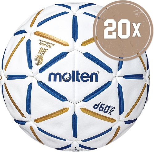 MOLTEN-20Er Ballset H2D5000 Bw Handball D60 Pro-image-1