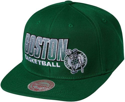 Mitchell & Ness-Casquette snapback bord plat Boston Celtics-image-1