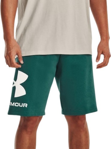 UNDER ARMOUR-Short en cotton Under Armour Rival Fleece Big logo Vert-image-1