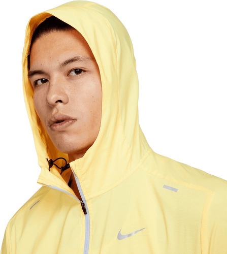 NIKE-Veste de course à pied Nike Repel Windrunner jaune/argentée-2