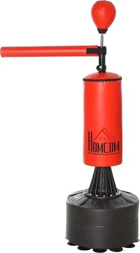 HOMCOM-Sac De Frappe Boxe Autoportant Punching Ball Ier 3 En 1 Revêtement Synthétique Dim. 88L X 48L X 155 205H Cm-0