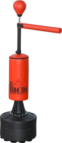 HOMCOM-Sac De Frappe Boxe Autoportant Punching Ball Ier 3 En 1 Revêtement Synthétique Dim. 88L X 48L X 155 205H Cm-1