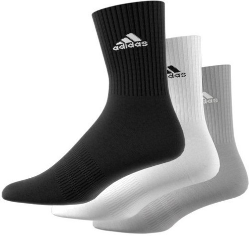 adidas Performance-Chaussettes matelassées (3 paires)-2