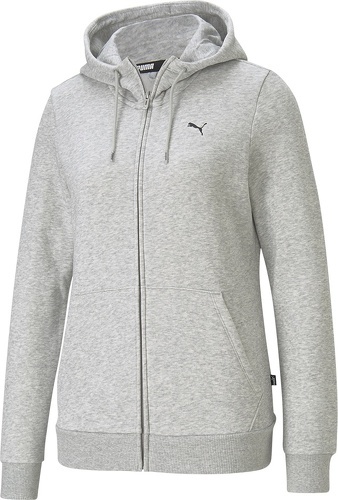 PUMA-Sweatshirt à capuche zippé petit logo femme Puma-image-1