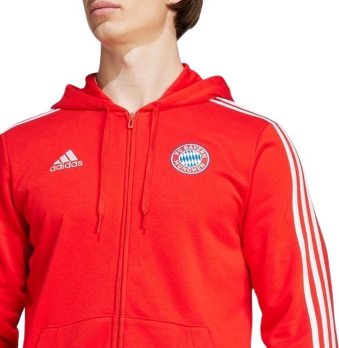 adidas Performance-Veste à capuche entièrement zippée FC Bayern DNA-3