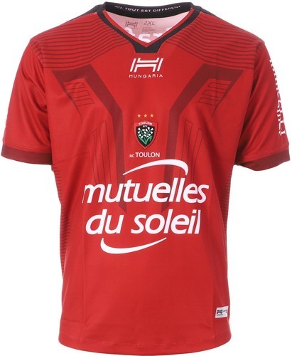 HUNGARIA-RC Toulon Maillot de Rugby Rouge Homme Hungaria-image-1