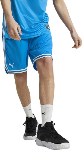 PUMA-Short de basketball Puma Hoops Game Bleu-2