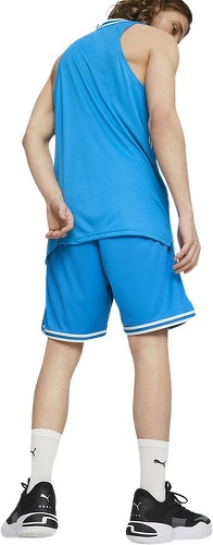 PUMA-Short de basketball Puma Hoops Game Bleu-4