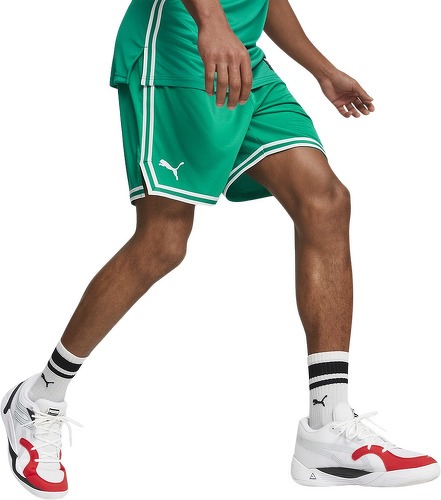 PUMA-Short de basketball Puma Hoops Game Vert-4