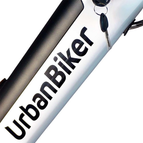 URBANBIKER-Vélo de ville électrique Urbanbiker Sidney 23, blanc 28", Moteur arrière 250W, 540 Wh (36 V 15 Ah)-4